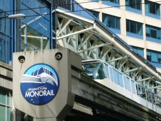 The Seattle Monorail at Westlake Center