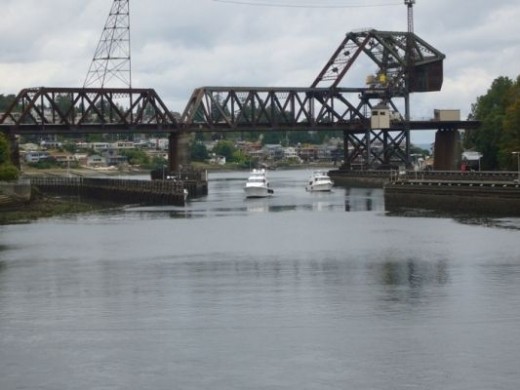 The Puget Sound side of the locks