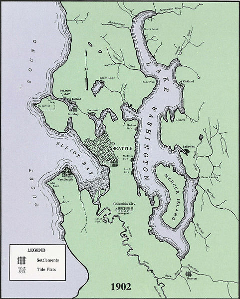 Map of Seattle 1902