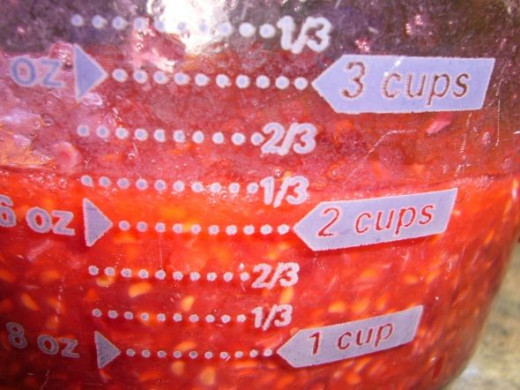 Measure exactly 2 cups of mased berries