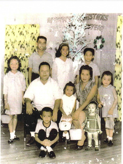 Whole family with youngest (8th).