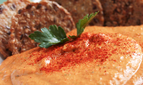 Homemade hummus.  