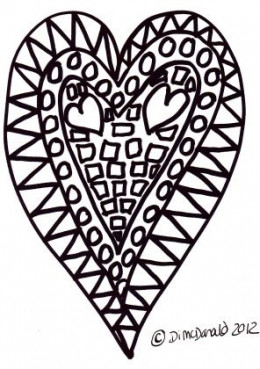 Heart Coloring Pages For Free