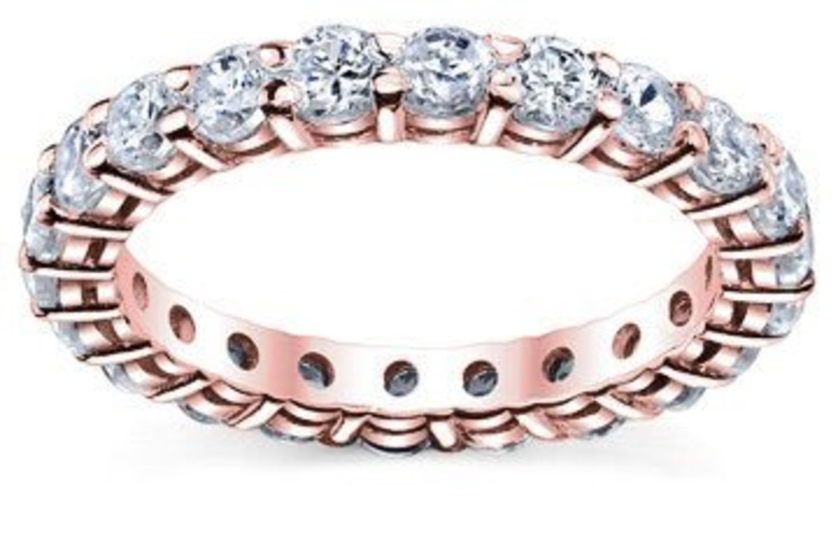 Rose gold is the hottest trend. Add some interest to your ring finger with this beauty!