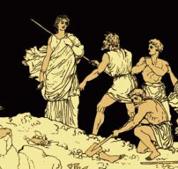 Antigone from an old, out-of-copyright edition of the play