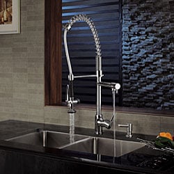 Krauss two spout commercial style faucet for less
