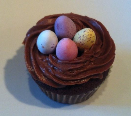 Best Bird Nest Cupcakes Recipe - image copyright of the author