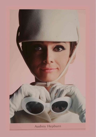 Audrey Hepburn Pink Movie Poster