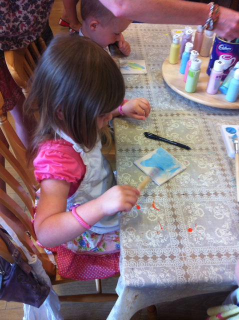 ...and Pud got into painting ceramics, too!