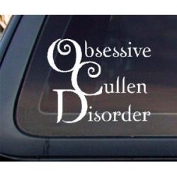 Twilight Obsessive Cullen Disorder Car Sticker Decal