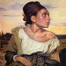 Young Orphan Girl by Delacroix, 1823
