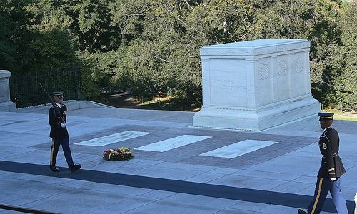 The changing of the Guards of the Unknown soldier