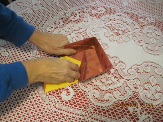 Fold the two sides in