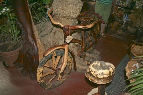 Bicycle made of Burl wood