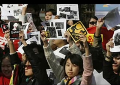 Chinese People Protesting Dog Cull