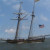 The Pride of Baltimore II sails beside us as we head out to catch up to the larger ships and take the lead. The Pride of Baltimore II sails beside us as we head out to catch up to the larger ships and take the lead.
