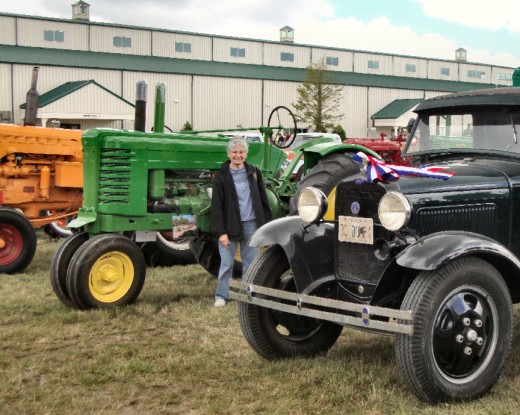 The old-time farm tractors and trucks were beautifully maintained.