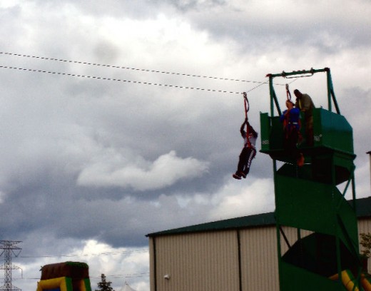 The Zip-Line attracted more eyes than zip-liners while we were there.