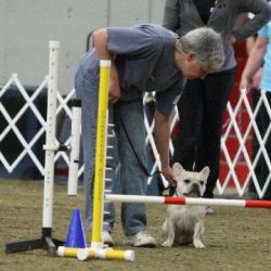 Teddy and me at the start line.