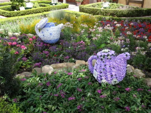Part of the English Tea Garden Display at the United Kingdom