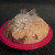 Wrapped ball placed in a freezer safe bowl (to hold shape). Wrapped ball placed in a freezer safe bowl (to hold shape).