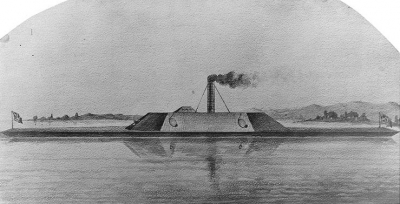 19th Century Drawing of the CSS Albemarle