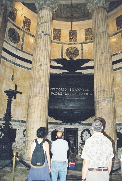 Since the Renaissance the Pantheon has been used as a tomb. Among those buried there are the painter Raphael, the composer Arcangelo Corelli, and the architect Baldassare Peruzzi, as well as Vittorio Emanuele II, first king of unified Italy.