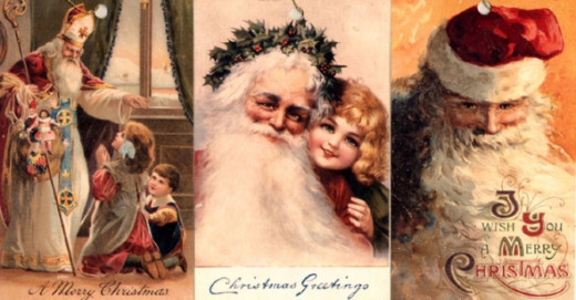 Vintage Santa Postcards Hubpages
