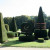 Topiary clipped into the shapes of chess pieces