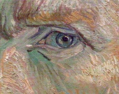 Detail from a self-portrait of Vicent Van Gogh