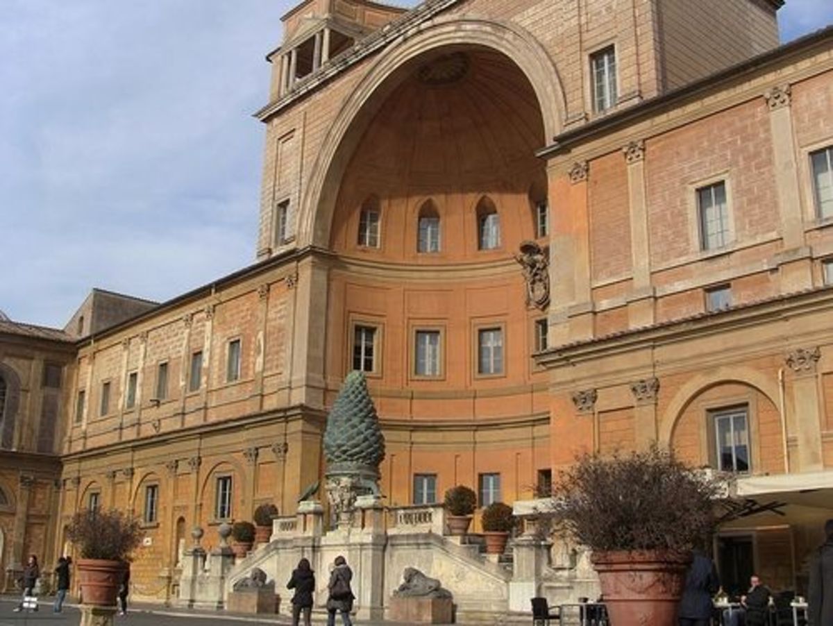 Vatican Museums Courtyard. 