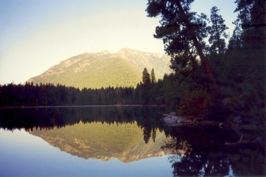 Peaceful reflective serenity at Domke Lake.  I went on a hike with 3 other women to this lake.  Simply incredible.