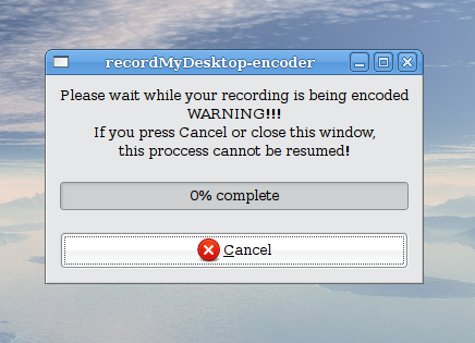 Using gtk-recordmydesktop