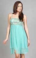 5. Aqua Paneled Skirt Dress from Sue Wong. $395. Available at edressme.com. photo credit, edressme.com