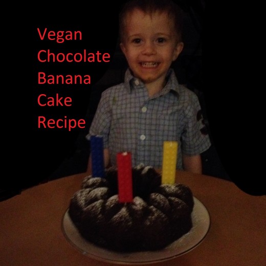 Vegan Chocolate Banana Cake