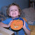 Showing off his finished project! Showing off his finished project!