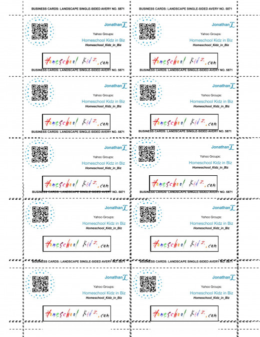 A Business Card for Homeschool Kidz in Biz group.HomeSchool Kidz in Biz Yahoo grouphttp://groups.yahoo.com/group/Homeschool_Kidz_in_biz/