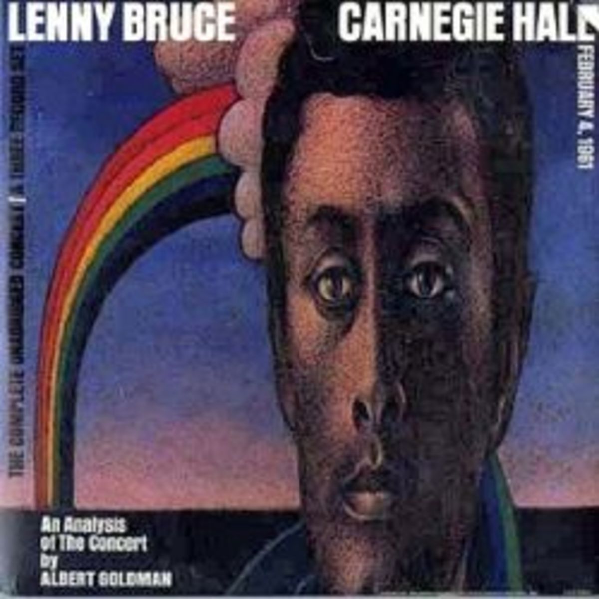 Lenny Bruce Carnegie Hall Performance United Artists UAS 9800 12" LP Record