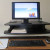 Found a smaller folding table for my keyboard to keep it lower, where I'm more used to it. These tables will go into storage 'til next winter! Genius! Found a smaller folding table for my keyboard to keep it lower, where I'm more used to it. These tables will go into storage 'til next winter! Genius!