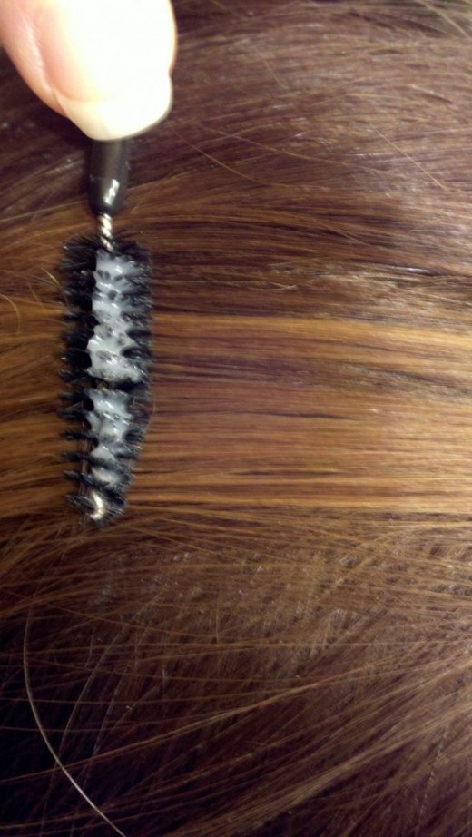 HIGHLIGHTS:  No need to section hair.  Brush color on sections of strands inches apart.
