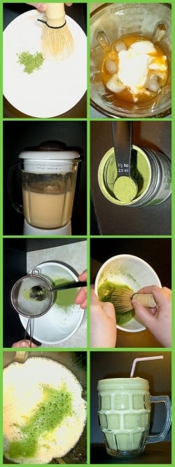 How to Make a Green Matcha Ice Beverage