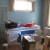 At the moment there is not too much going on in the bedroom other than storage. Those long boxes are flooring. At the moment there is not too much going on in the bedroom other than storage. Those long boxes are flooring.