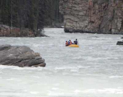 Drifting The Athabasca Below Athabasca Falls