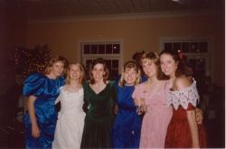 At my private party . . . I'm the one in the white dress.