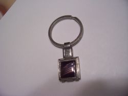 Keychain made with a flag photo