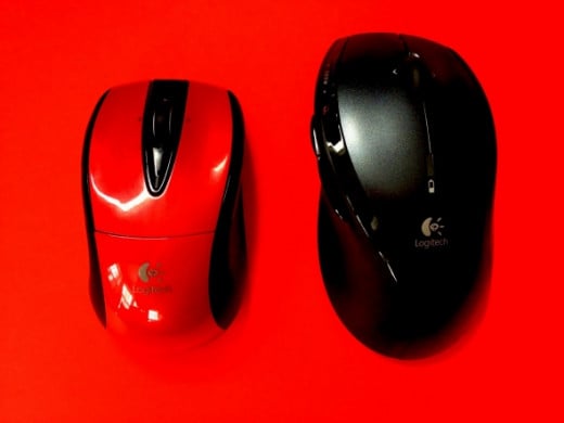 Right is old mouse and left is new.
