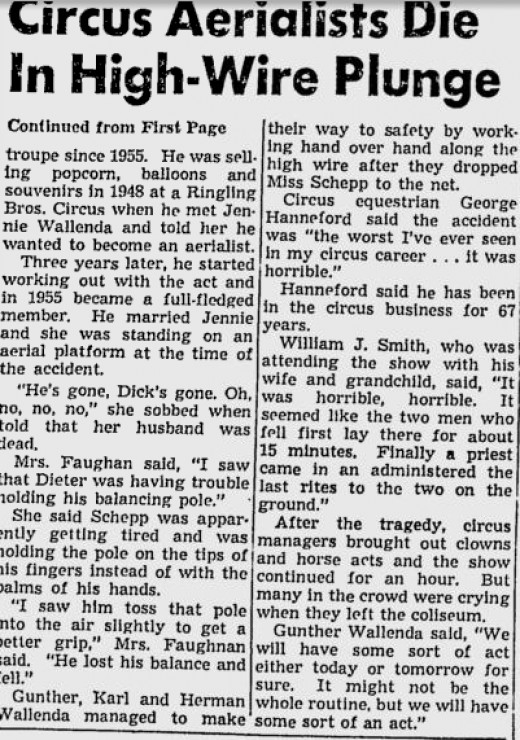 Karl Wallenda legacy his family & great grandson Nik HubPages