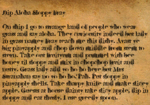 Dip Aloha Sloppy Fray