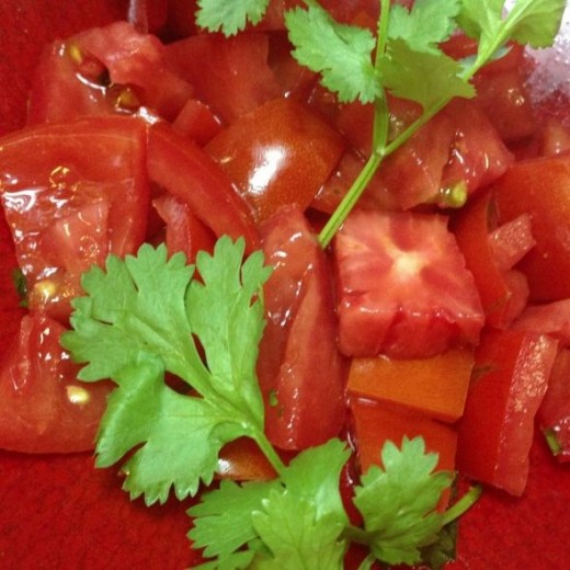 Tomato for dum aloo