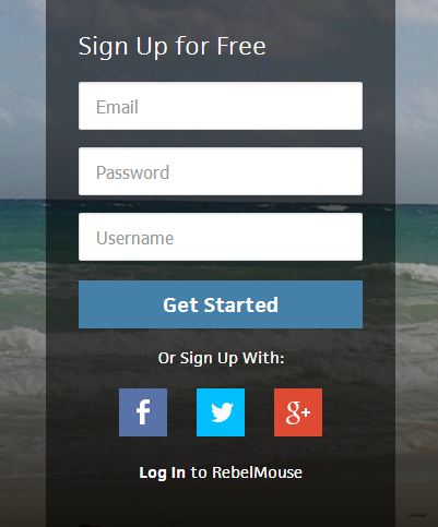 Log in with existing accounts.